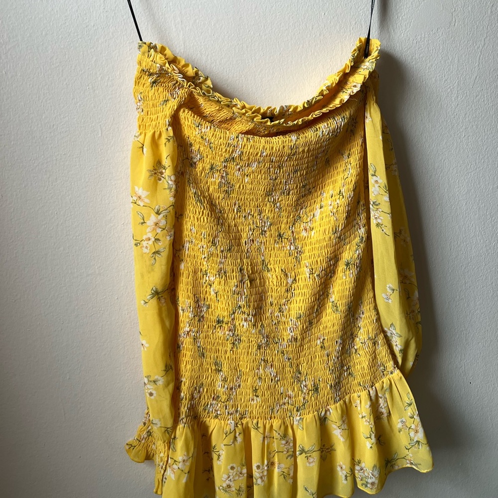 Forever 21 floral off the shoulder spring dress